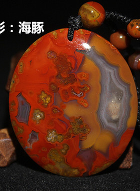 天然战国红南红玛瑙吊坠项链毛衣链奇石象原石形男女挂牌挂件饰品