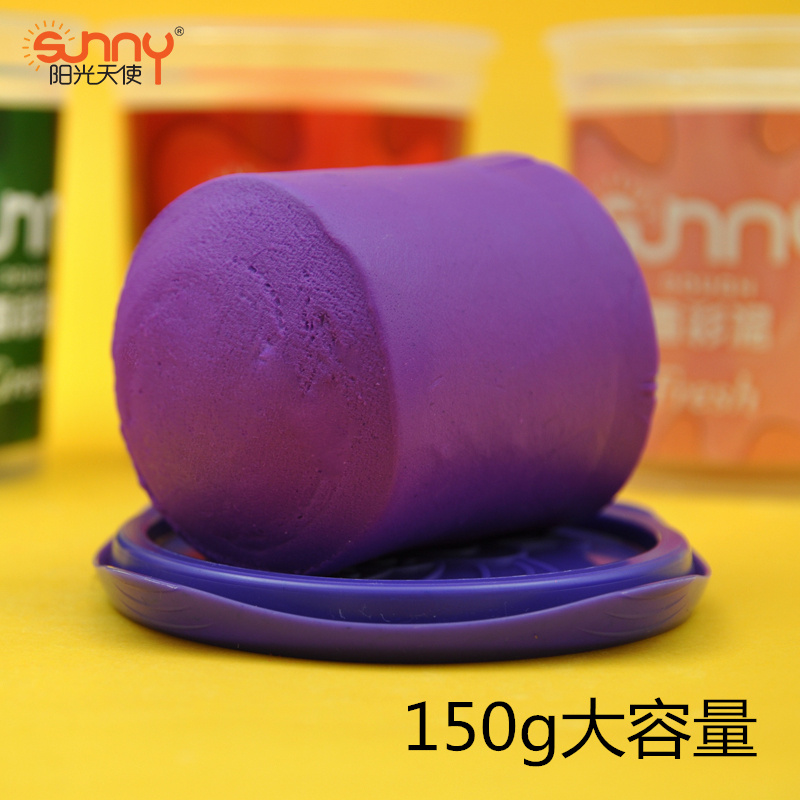 sunny阳光天使LETS彩泥单色大杯面彩泥学生创意造型泥儿童手工面塑手艺幼儿园DIY橡皮泥3D益智玩具泥12色黏土,淘宝优惠券,粉丝福利购,淘宝优惠卷