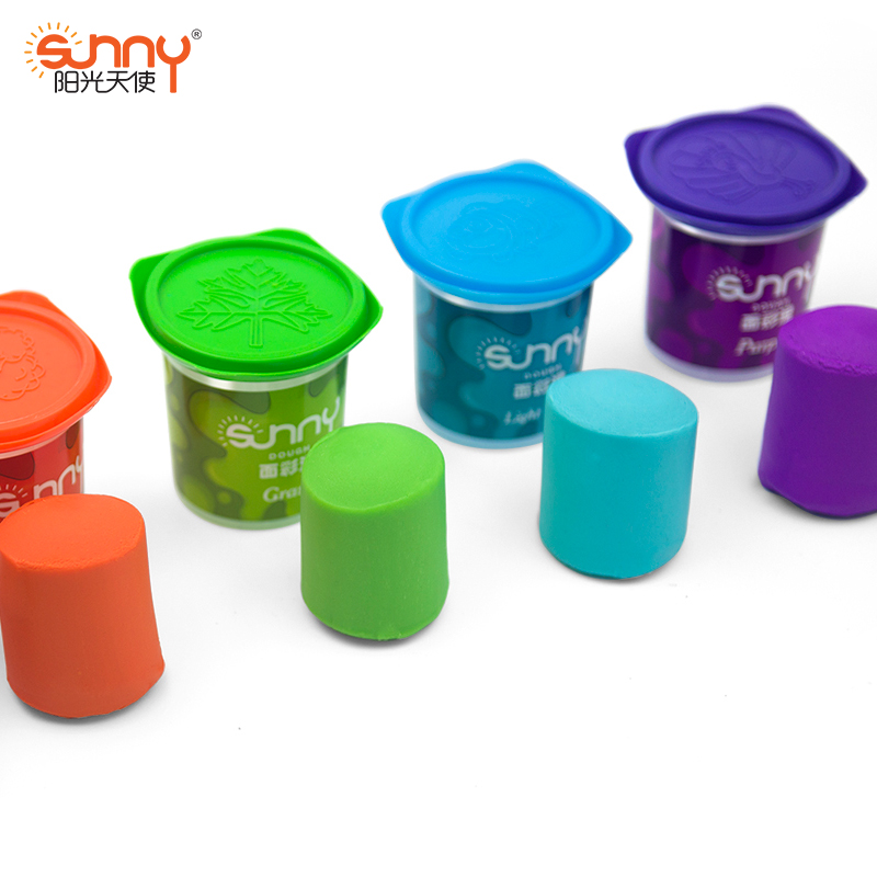 sunny阳光天使LETS彩泥单色大杯面彩泥学生创意造型泥儿童手工面塑手艺幼儿园DIY橡皮泥3D益智玩具泥12色黏土,淘宝优惠券,粉丝福利购,淘宝优惠卷