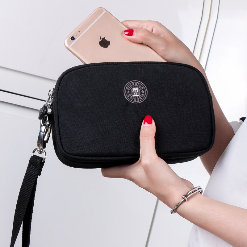 菲都狄都帆布女士牛津布韩版零钱包 fidodido女士包袋