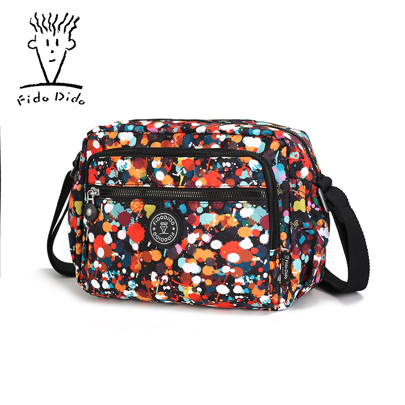 菲都狄都帆布包女妈妈休闲单肩包 fidodido女士包袋