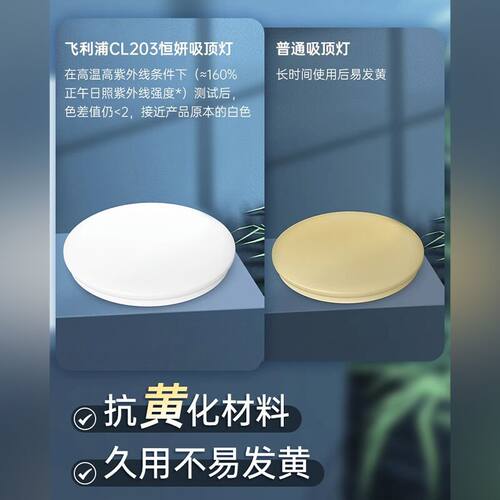 飞利浦led吸顶灯卧室灯阳台灯房间走廊过道厨房卫生间玄关灯防虫 - 图3