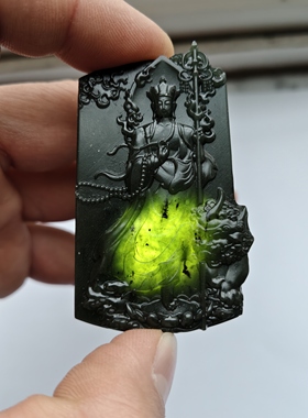 地藏王菩萨吊坠佛系挂件泰山玉