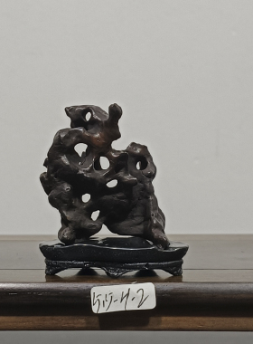 太湖石卧山茶台茶桌画案小摆件