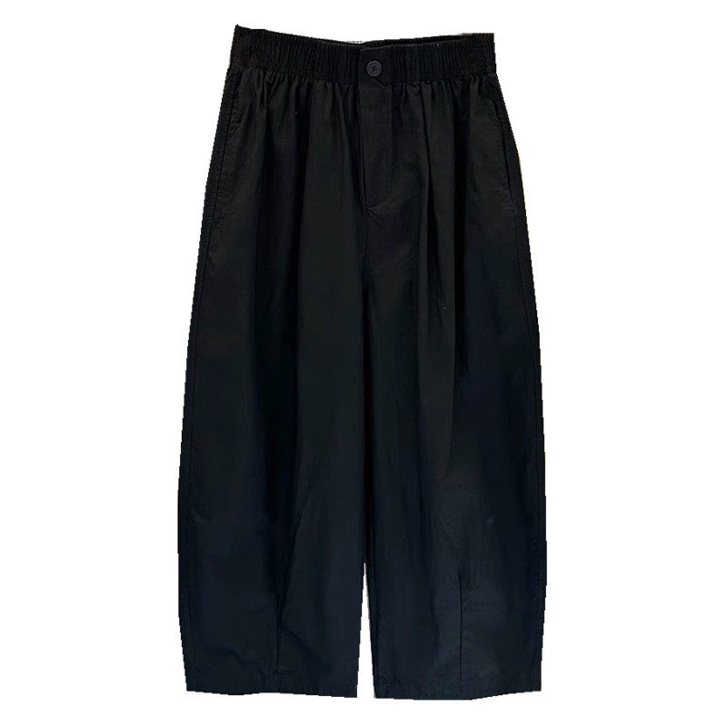 2025夏季新款松紧腰阔腿休闲裤女士高腰显瘦宽松小个子九分萝卜裤,淘宝优惠券,粉丝福利购,淘宝优惠卷