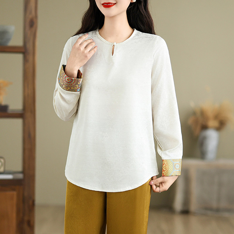 初春穿搭一整套新中式国风衬衫叠穿马甲阔腿裤日常宋锦三件套装女,淘宝优惠券,粉丝福利购,淘宝优惠卷