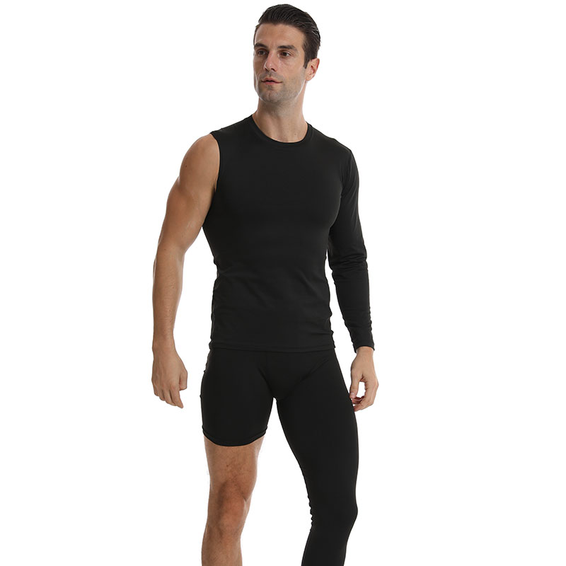 男士跑步运动紧身衣套装夏季 篮球训练打底健身压缩速干衣nba同款