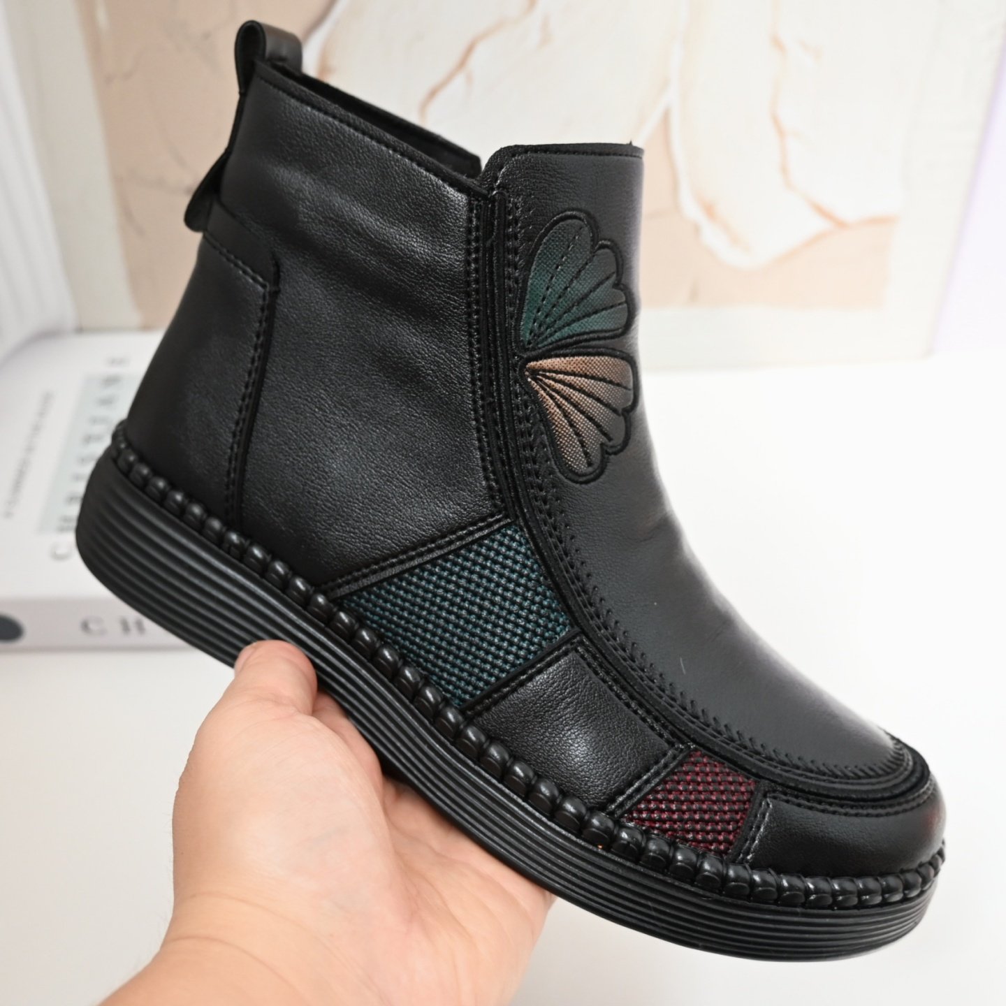 25老北京布鞋中老年妈妈鞋牛筋底软底面短靴秋冬季二棉鞋女士加绒,淘宝优惠券,粉丝福利购,淘宝优惠卷