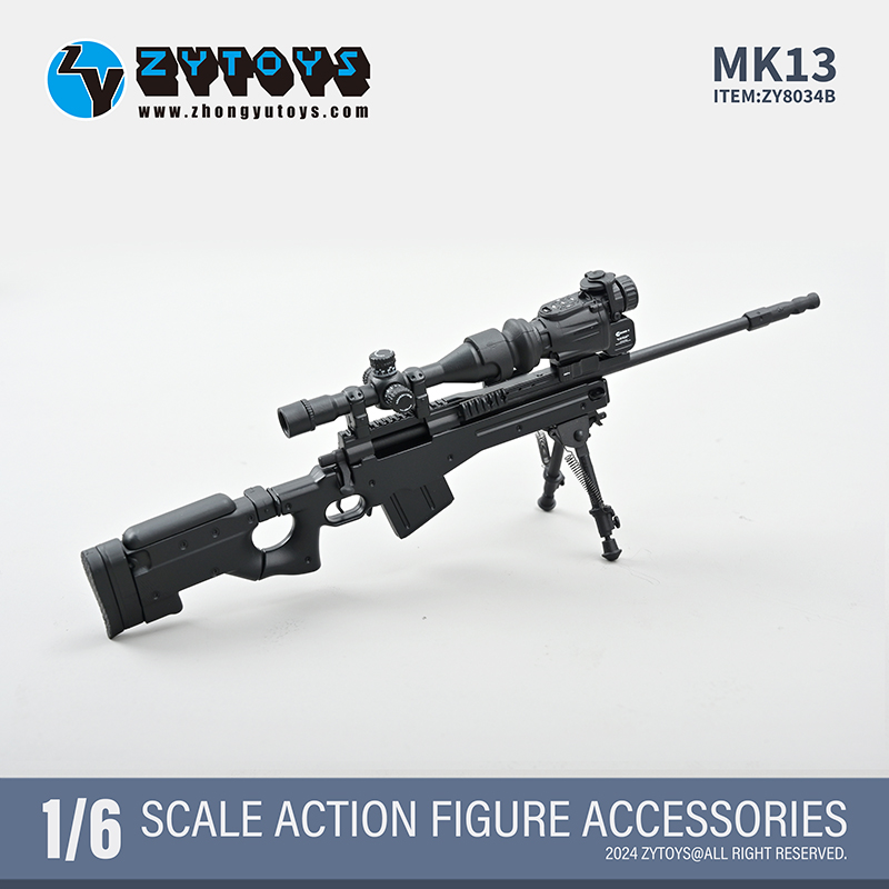 ZYTOYS 1/6 MK13狙击步枪 AWP 塑料模型 摆设品兵人散件 吃鸡游戏 - 图3