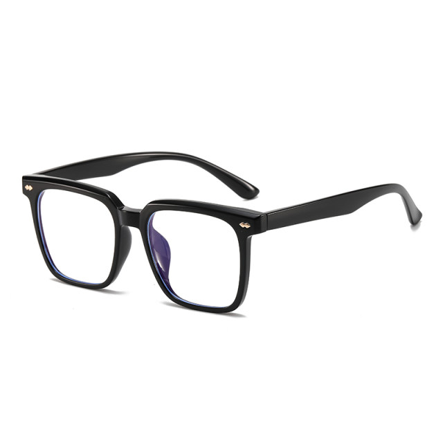 Large frame anti-blue radiation glasses can be matched with myopia degree