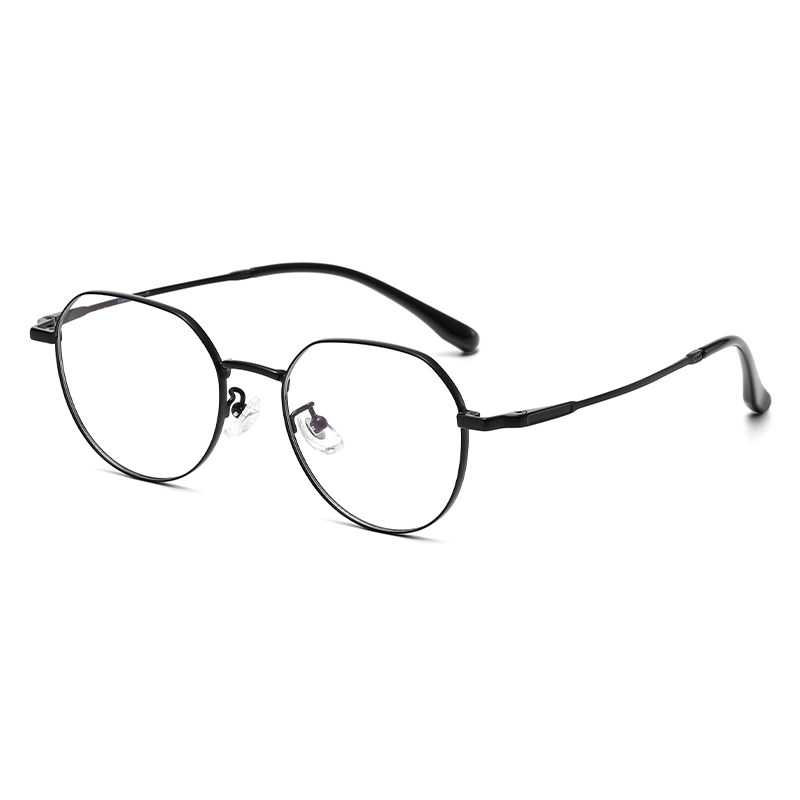 Full-frame titanium frame fashionable anti-blue light glasses for myopia