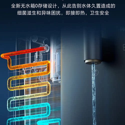 海尔自吸式桶装水直饮机壁挂式管线机新款3s速热真沸腾100度 - 图1