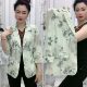 Summer Thin Suit Jacket ພິມສາມໄຕມາດ sleeve ຊຸດຂະຫນາດນ້ອຍ