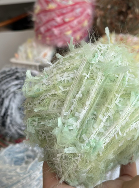 手工手混线糖糖兔马海毛特色线