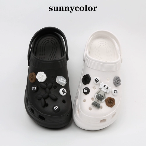 Sunny Color tong ins обувь женская обувь женская xiawai иностранное управление пляжными туфлями Zeng Zeng