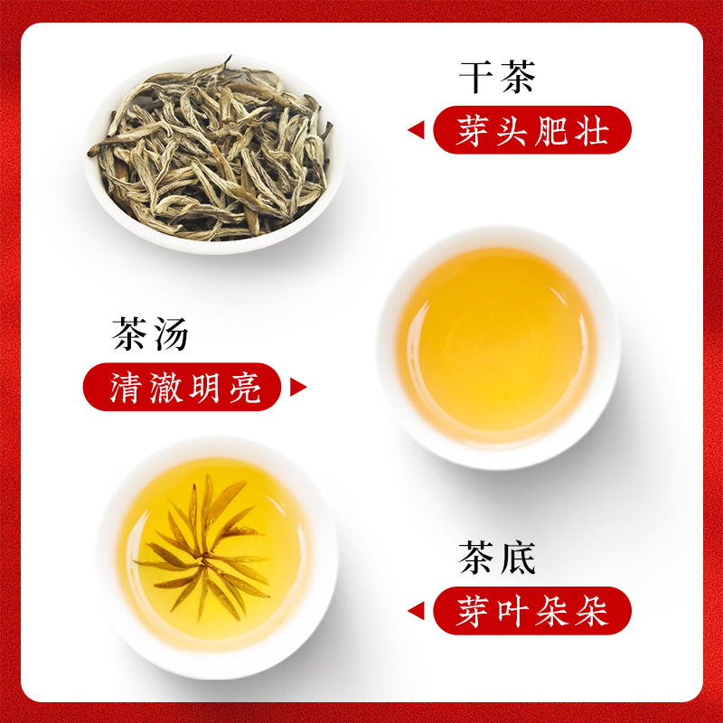 吴裕泰金奖贡毫中华老字号九窨茉莉花茶礼盒包装200g五一端午送礼 - 图1