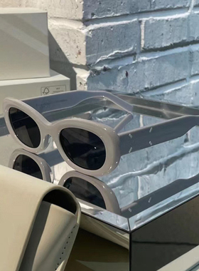 联名004复古灰色猫眼太阳镜