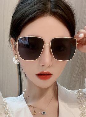 墨镜复古风绿色太阳眼镜网红同款