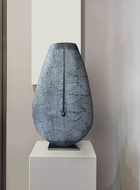 抽象实木雕塑艺术品玄关装饰摆件