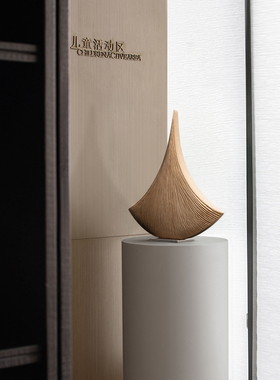 样板间雕塑艺术品创意木雕摆件