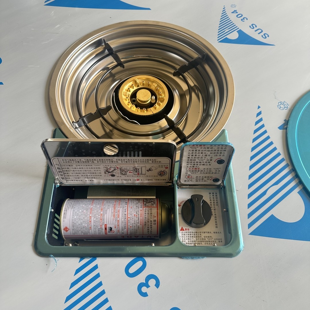 不锈钢火锅桌配嵌入式单气双气瓶罐卡式炉圆桌连体折叠餐桌,淘宝优惠券,粉丝福利购,淘宝优惠卷