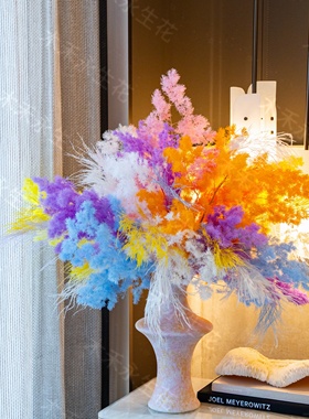 【雾彩】马卡龙彩雾花束梦幻软装桌面摆件轻甜风家居花艺套