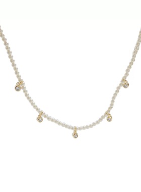 我的山与海方婉之谭松韵同款锆石满天星珍珠项链短款配饰锁骨链