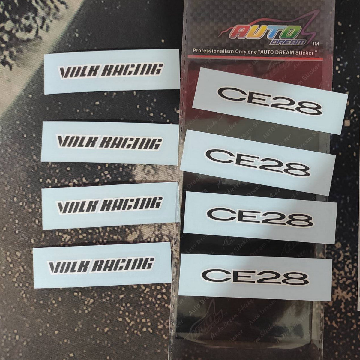 RAYS CE28轮毂贴纸装饰贴Volk Racing CE28改装轮毂轮圈装饰贴纸 - 图2