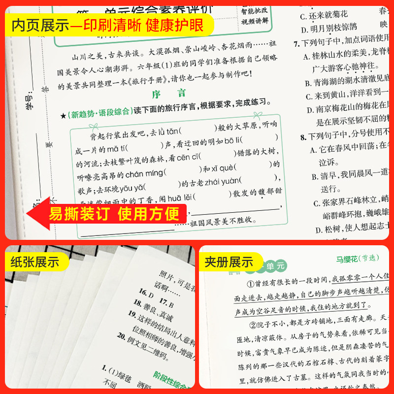 科目任选】2026新版小学学霸冲A卷六年级上下册人教北师版语文数学英语试卷测试卷全套单元检测卷专项卷期中期末冲刺复习卷子广东