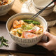 High-end ceramic large capacity instant noodles bowl noodle bowl home 2025 new style hat bowl tableware set ramen soup bowl