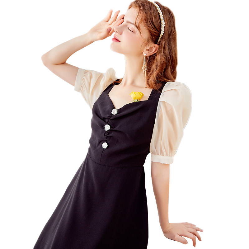 阿依莲2020夏季新款时尚百搭连衣裙 ayilian连衣裙