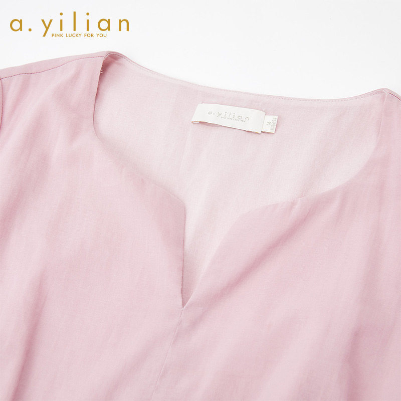 【vip专享】阿依莲2020夏收腰连衣裙 ayilian连衣裙