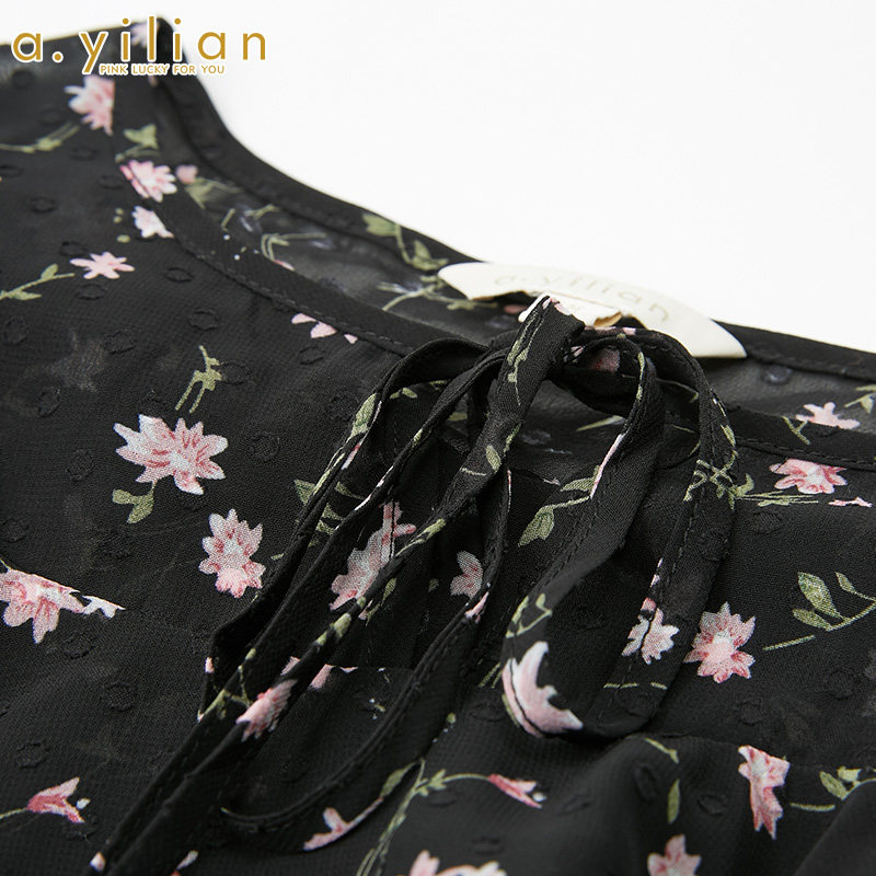 阿依莲2020夏新款衬衫女时尚百搭 ayilian衬衫