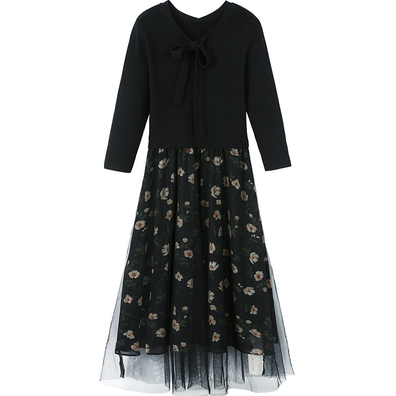 阿依莲2020春秋季新品韩版连衣裙 ayilian连衣裙