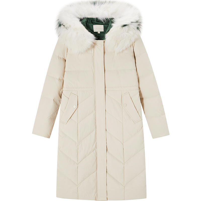 阿依莲正品2021年新款女冬白鸭绒 ayilian羽绒服