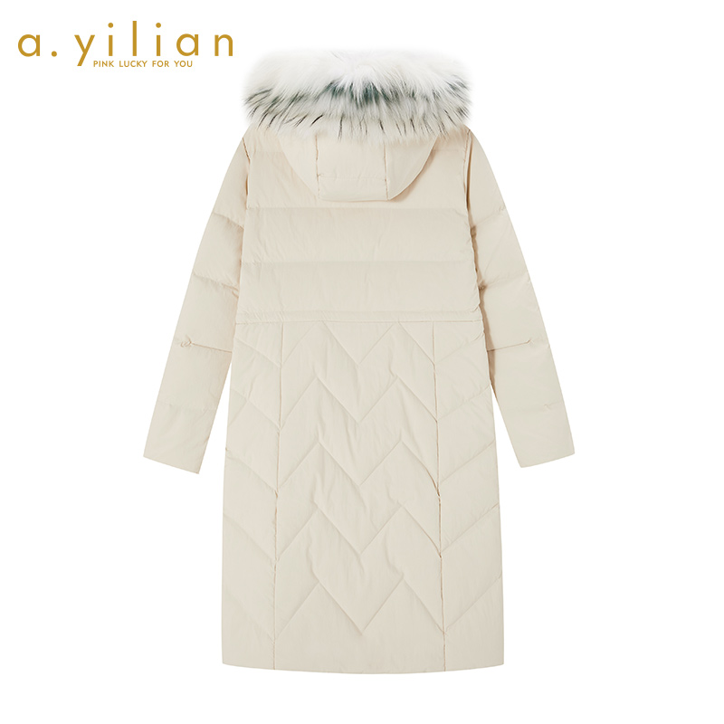 阿依莲正品2021年新款女冬白鸭绒 ayilian羽绒服