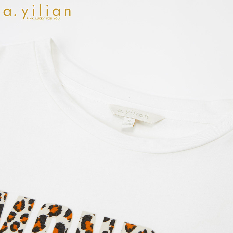 阿依莲2020夏季新款韩版纯色t恤 ayilianT恤