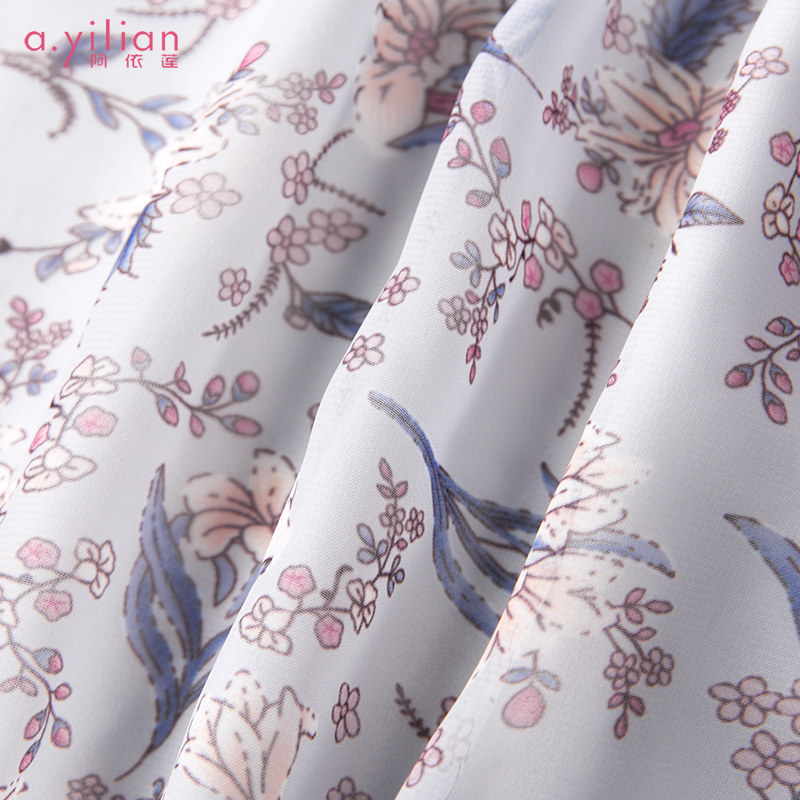 阿依莲春装2020新款韩版碎花连衣裙 ayilian连衣裙