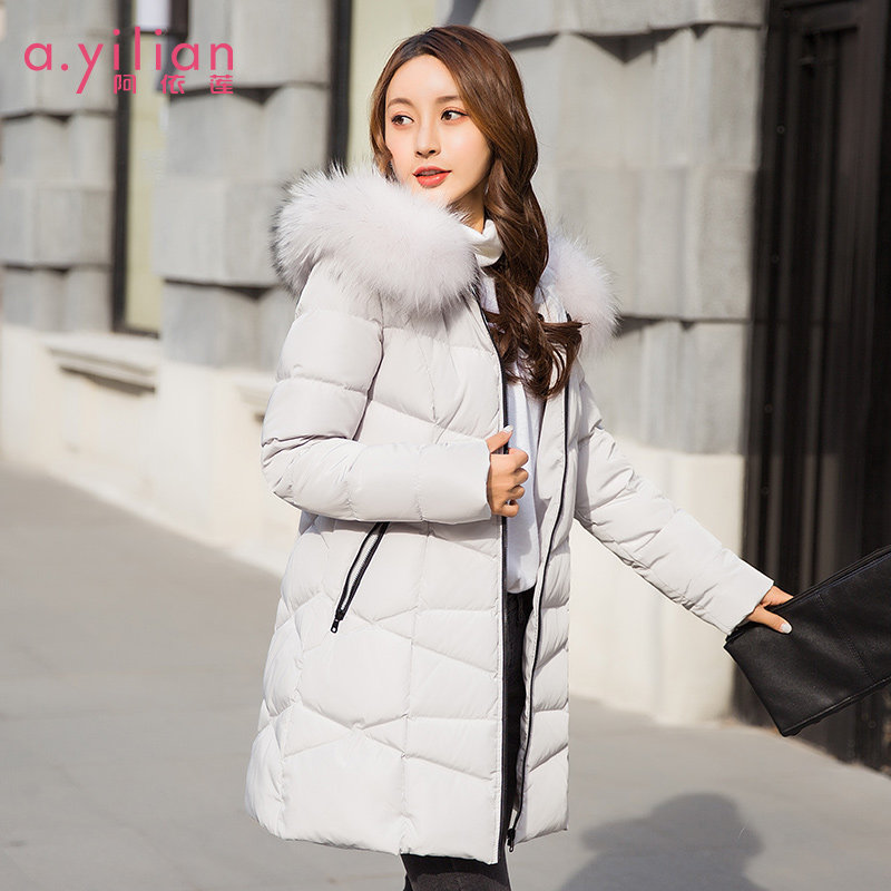 阿依莲2020冬季新款中长款潮羽绒服 ayilian羽绒服
