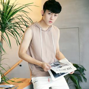 夏季港风男士宽松背心
