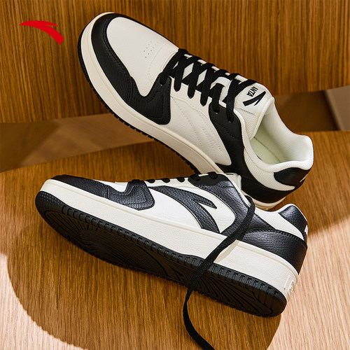 安踏元年厚底板鞋小零感运动鞋男官方正品低帮增高轻便休闲平底鞋 - 图0