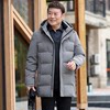 Yalu middle-aged and elderly men's mid-length down jacket for dad