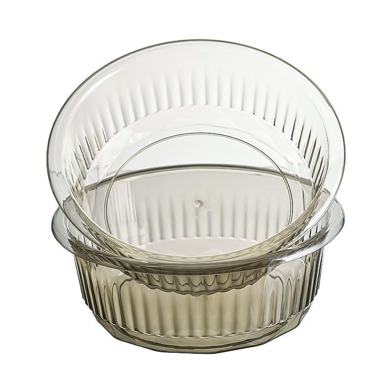 透明洗脸盆家用塑料盆加厚耐用洗菜洗衣服大号学生宿舍用洗脚盆子