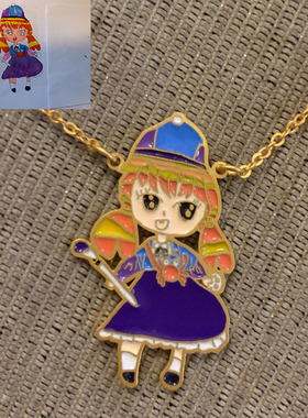 定做S925银定制儿童涂鸦珐琅项链宝宝手绘画来图订做吊坠创意礼物