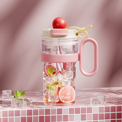 relea高硼硅玻璃水杯泡茶大容量