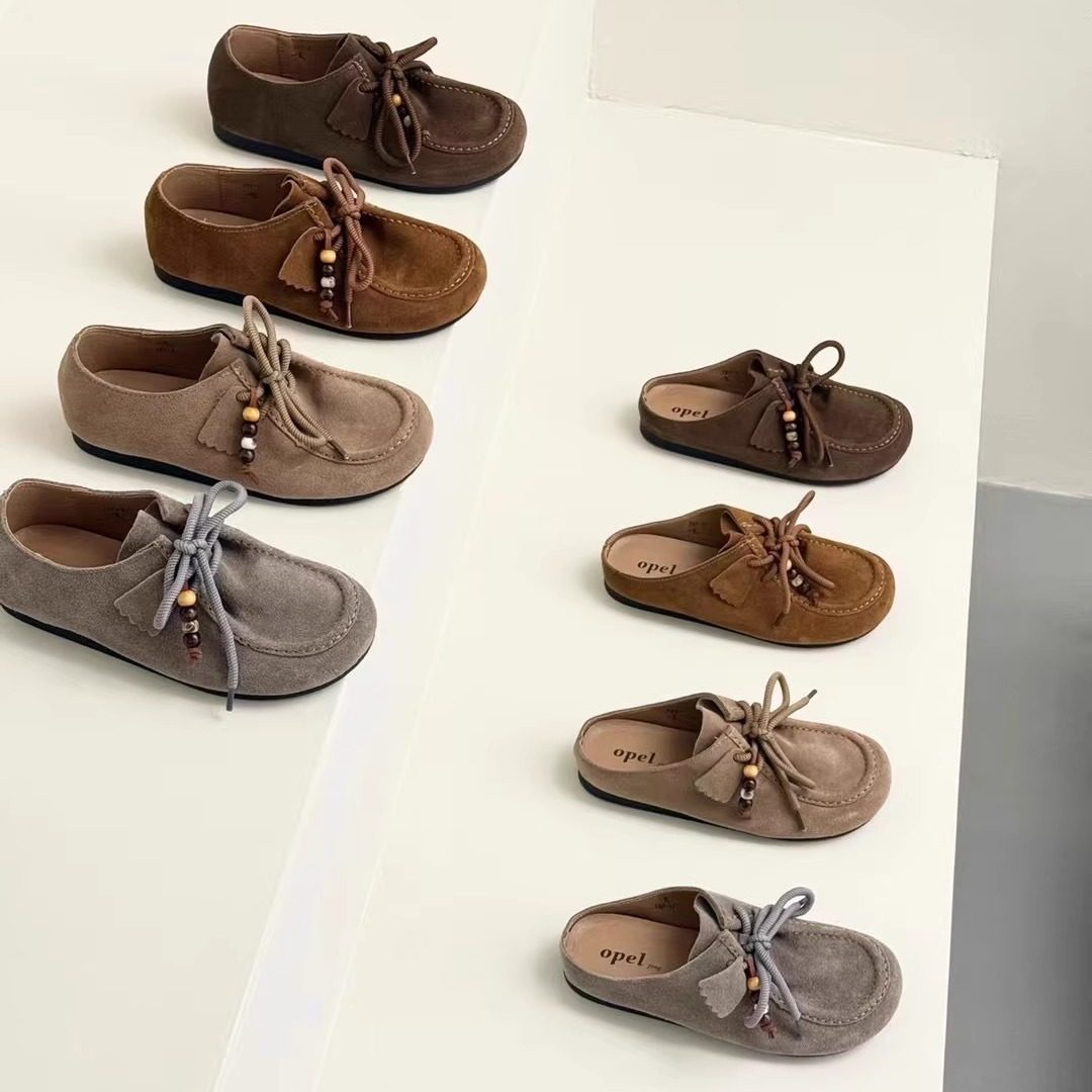 Opel欧宝25年秋冬新款复古平底真皮百搭拼色浅口单鞋女鞋勃肯鞋,淘宝优惠券,粉丝福利购,淘宝优惠卷