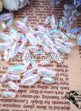 饰品配件亚克力透明七彩手工串珠