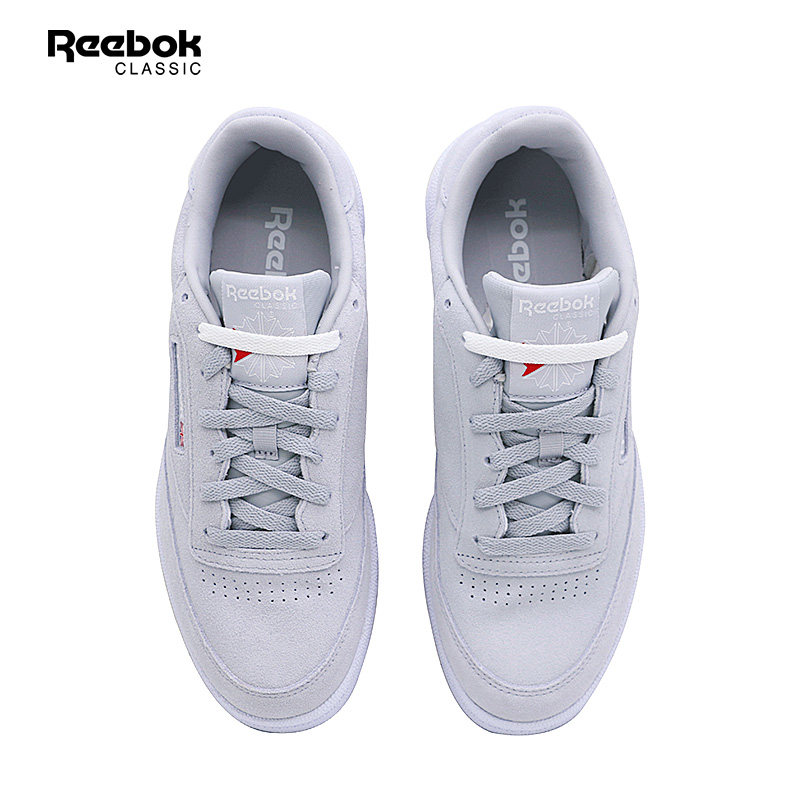 锐步reebok club c 85灰色休闲鞋 宝元鞋匠板鞋