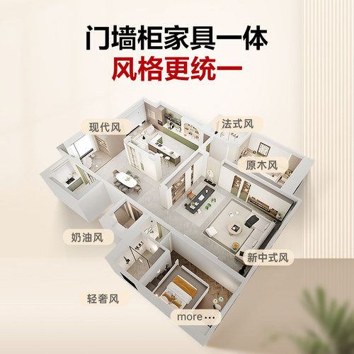好莱客大家居套餐 客餐厅卧室书房衣帽间儿童房玄关阳台全屋电商 - 图2