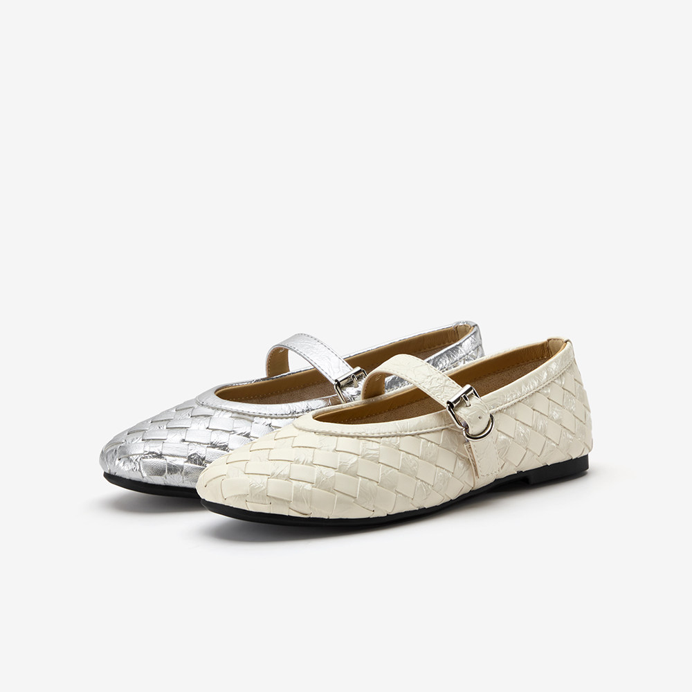 Bata玛丽珍鞋女2026春季新款舒适通勤时尚浅口编织单鞋29101AQ6,淘宝优惠券,粉丝福利购,淘宝优惠卷